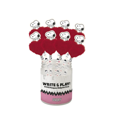 Esferográfica com Pompom Erik Snoopy Love Season — 1 Unidade — imagem 1 da Olmar