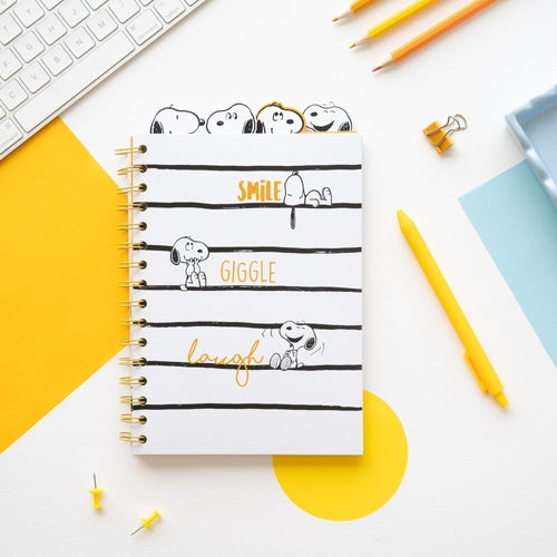 Bloco de Notas Erik Snoopy Lazy Days A5 — 80 Folhas com Espiral — imagem 4 da Olmar