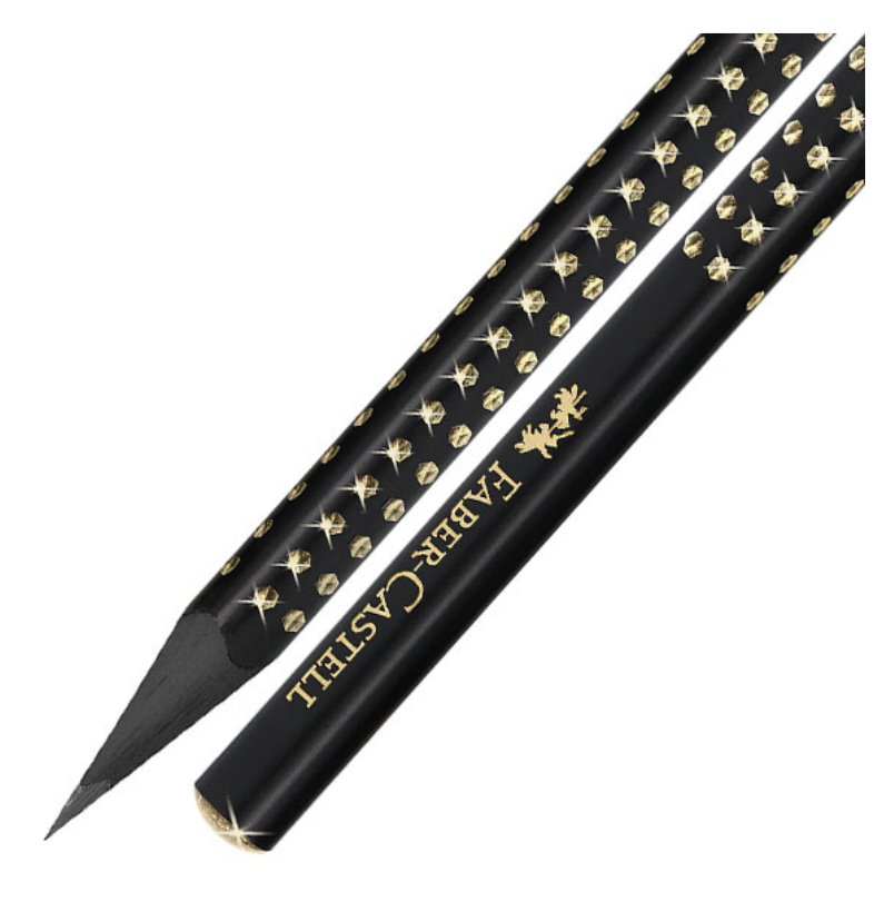 Lápis Grafite Faber-Castell Sparkle Dourado Midnight