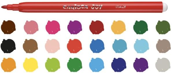 Canetas de Feltro Laváveis Carioca Joy | Caixa com 24 Cores