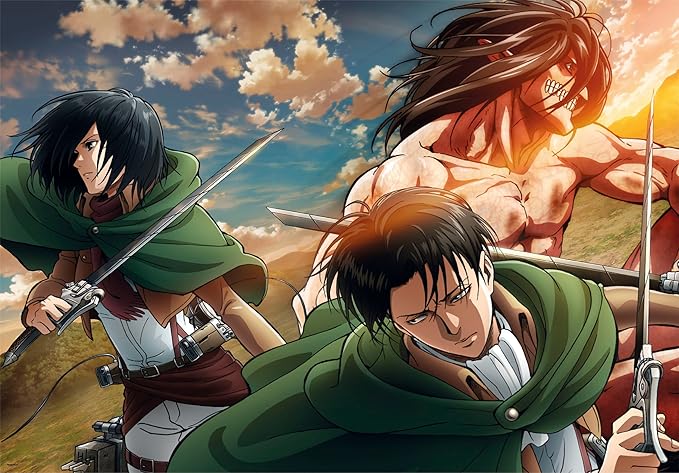 Clementoni - Puzzle Attack on Titans edição especial 500 peças