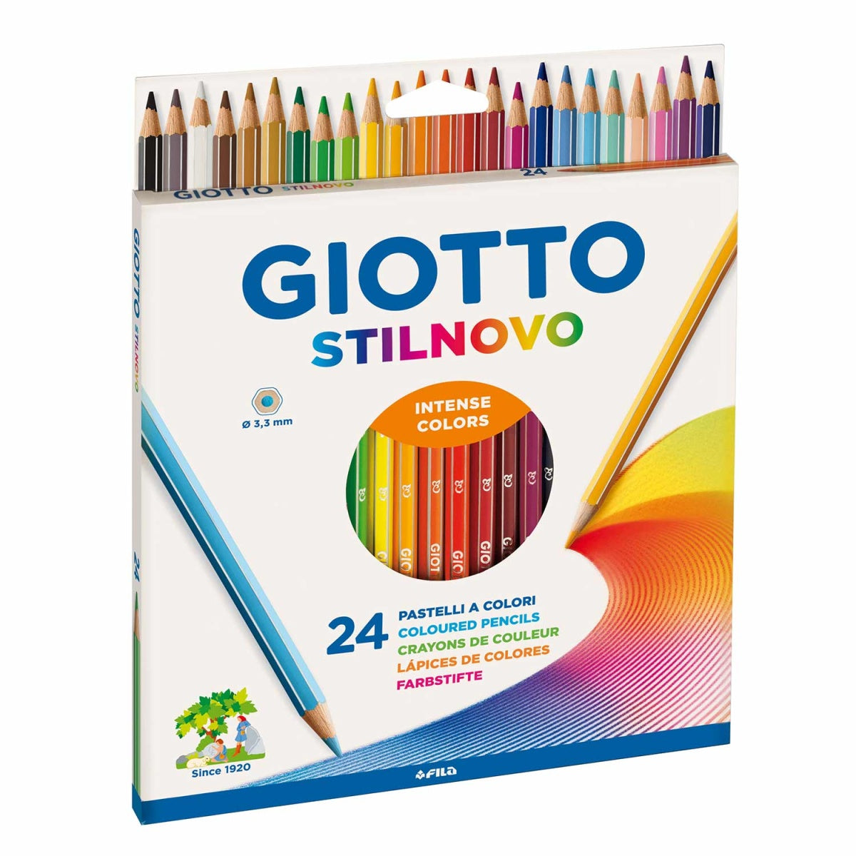 Lápis de cor GIOTTO Stilnovo caixa com 24 cores