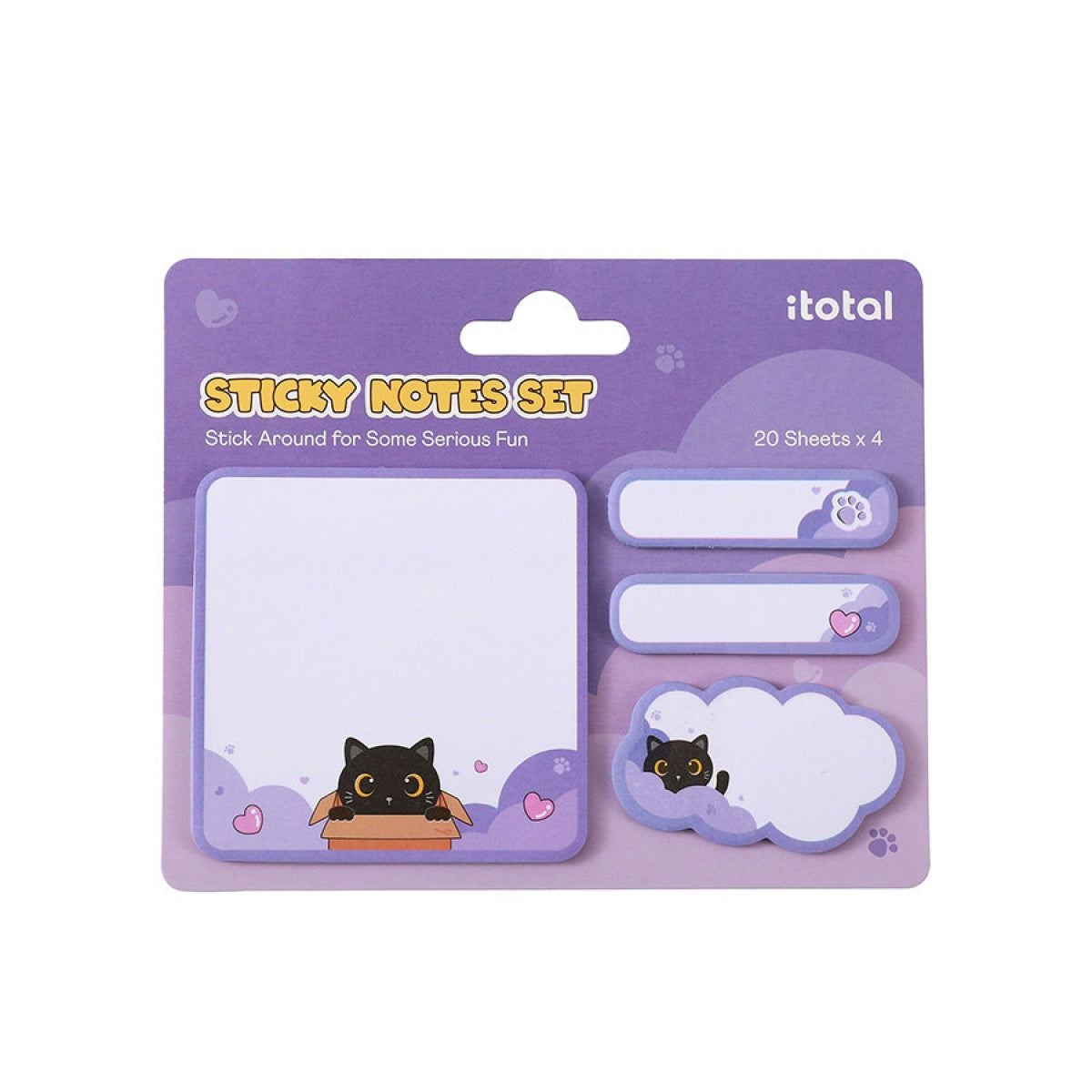 Sticky Notes Gato Preto itotal
