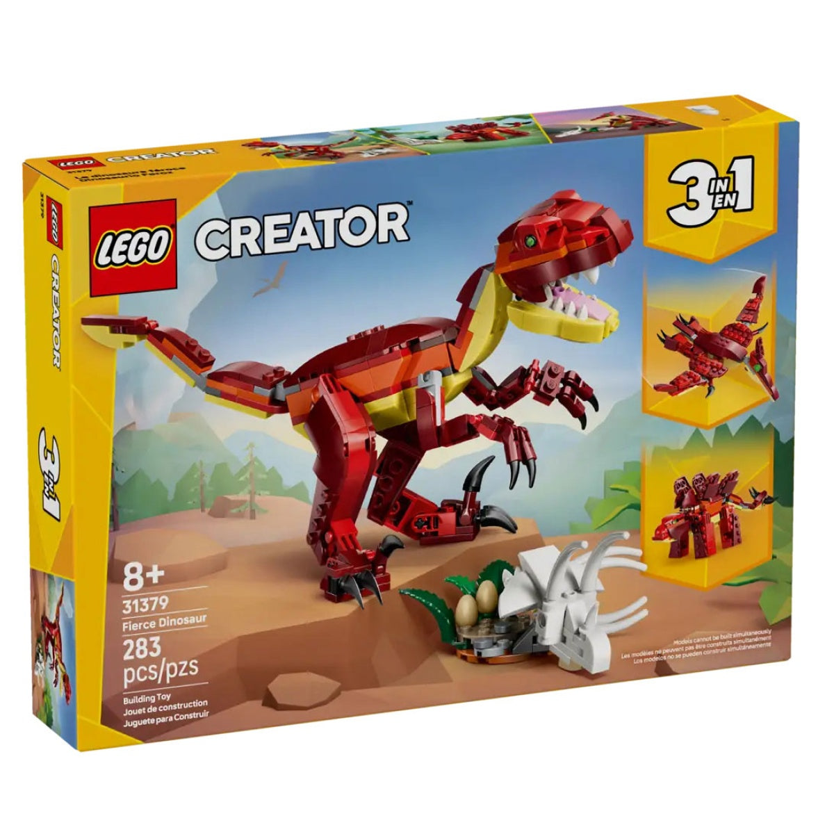 Construção LEGO Creator 3-in-1 Dinossauro Feroz