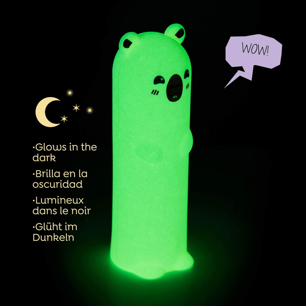 Estojo de Silicone Brilha no Escuro Capivara BACK2FUN