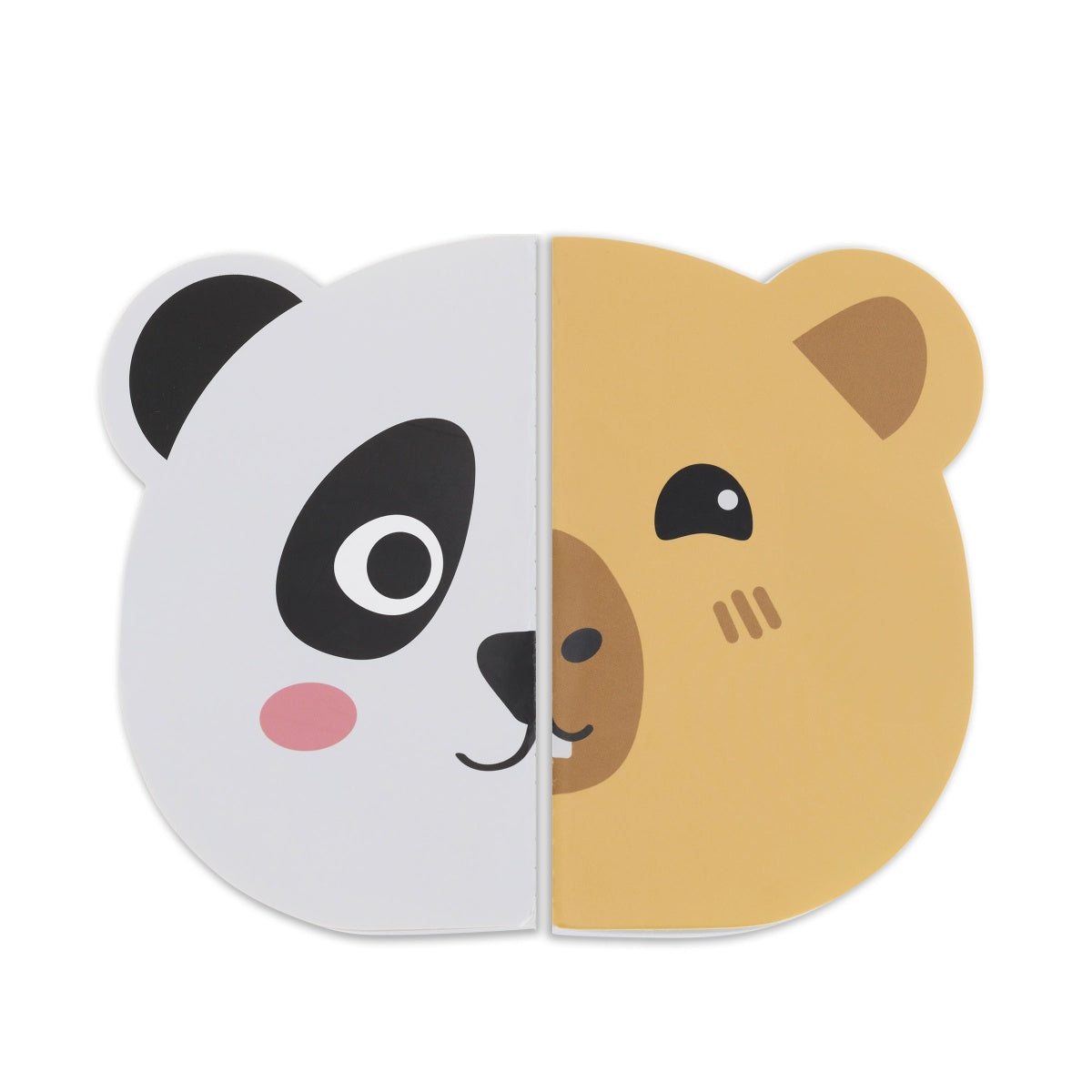 Conjunto 2 Cadernos Lisos Panda/Capivara BACK2FUN
