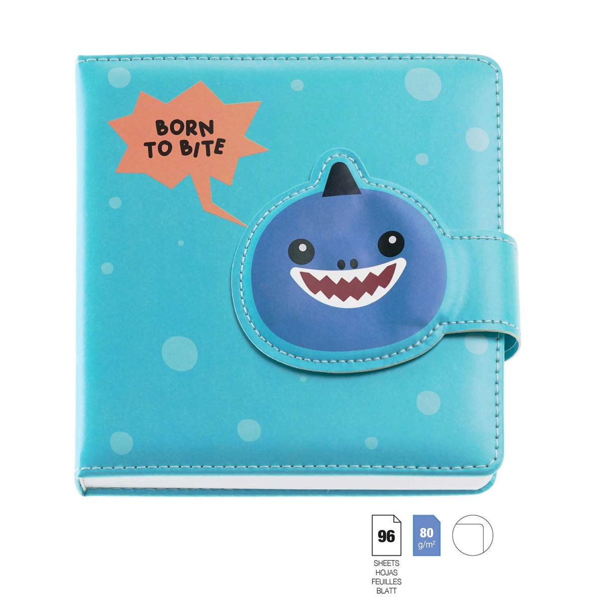 Caderno Acolchoado Liso Tubarão BACK2FUN