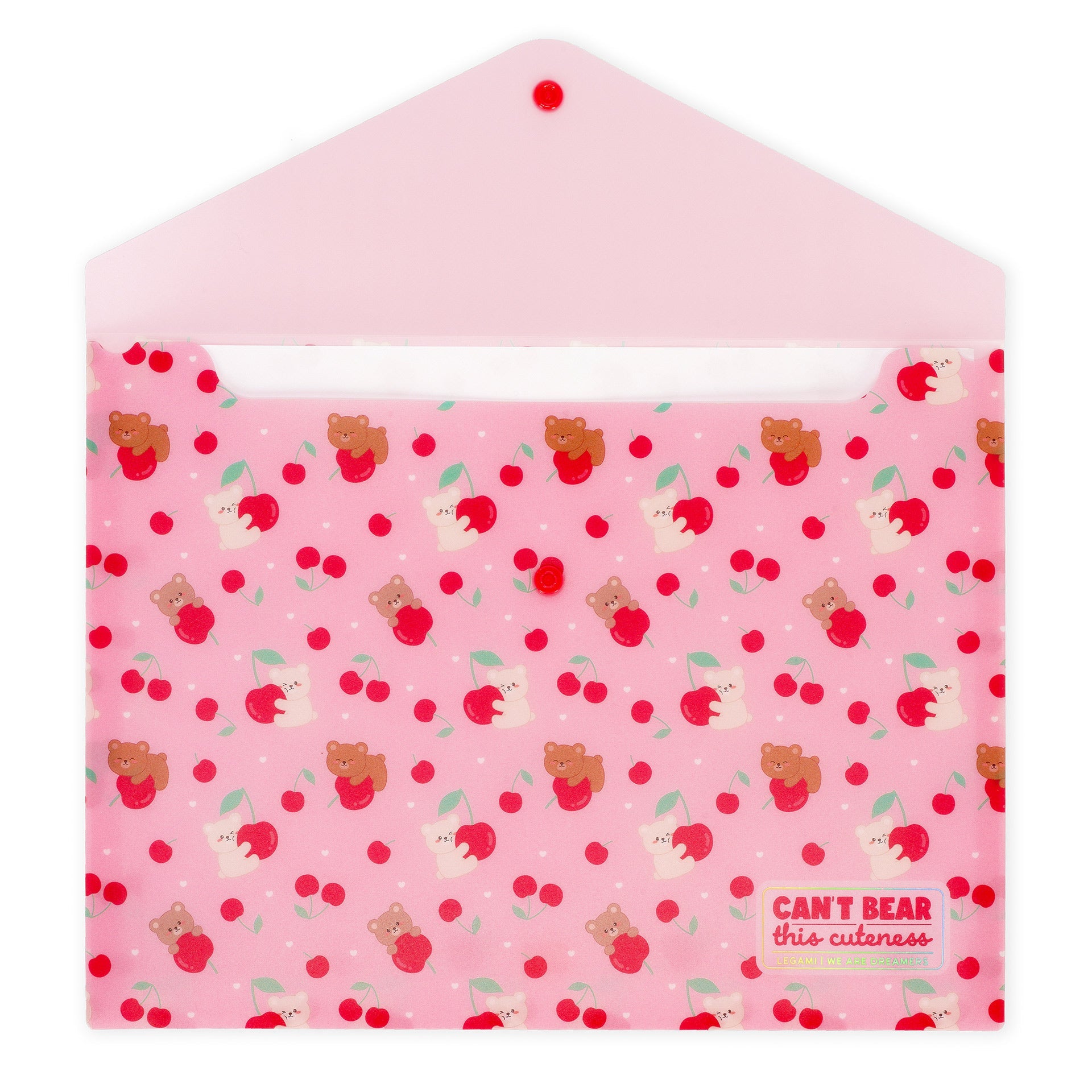 Porta documentos A4 Legami - Urso cereja