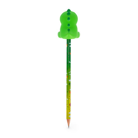 Lápis HB Squeezies Dino Legami | Lápis Escolar com Boneco Squishy para Escrita e Desenho