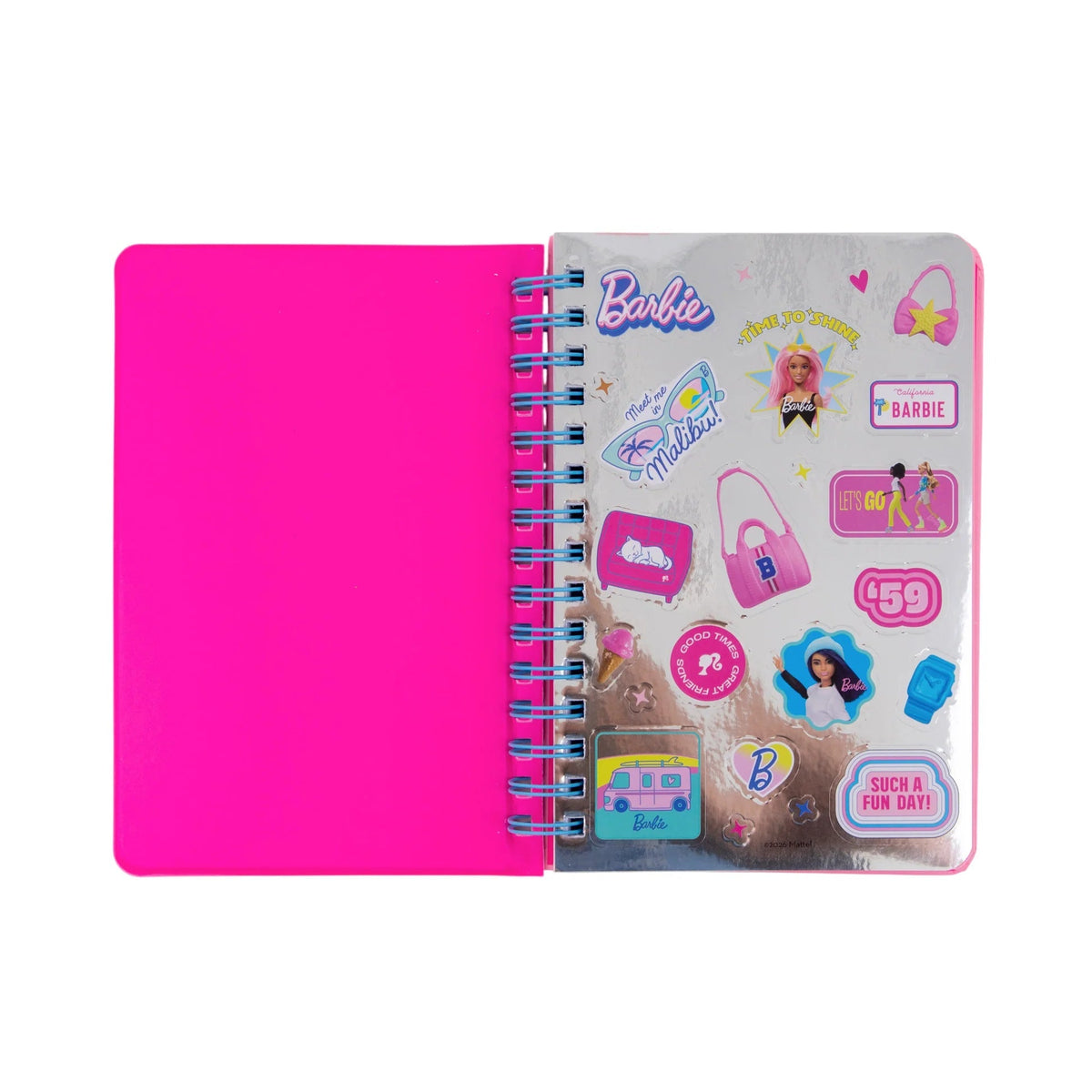 Caderno A5 Squishy Barbie - Up for Adventure — vista adicional, coleção Barbie × Mr. Wonderful