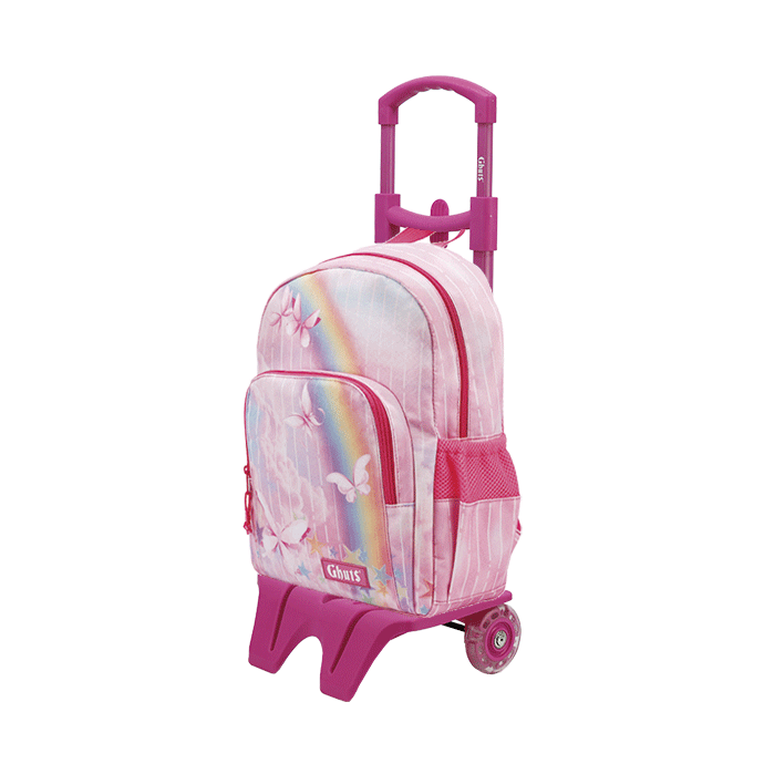 Mochila Escolar Primária Ghuts Prince Pink Rain 16L | Mochila Ergonómica para o 1.º Ciclo