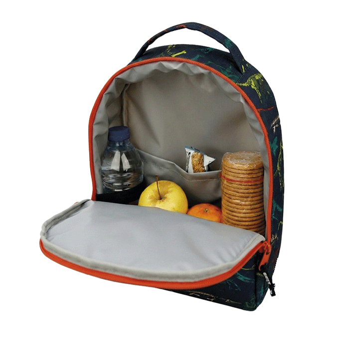 Lancheira Térmica Infantil Ghuts Dino Crew 9L | Mochila Térmica para Creche, Jardim de Infância e Escola
