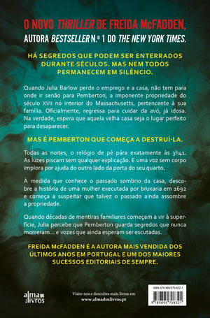 Contracapa de A Bruxa — Freida McFadden