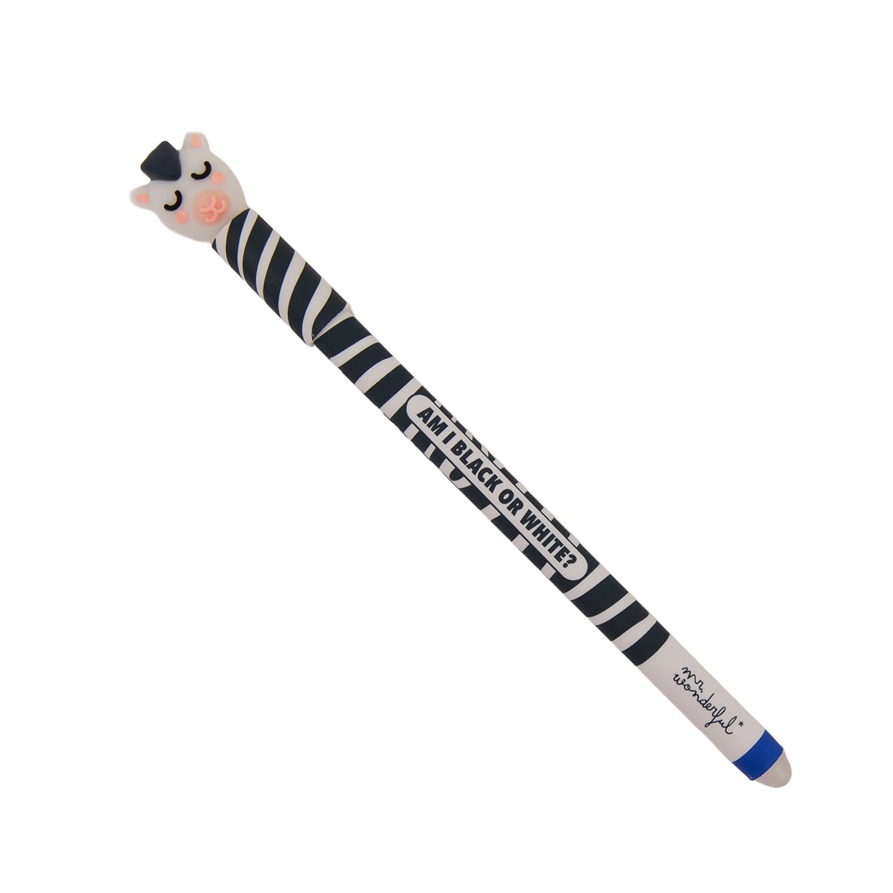 Caneta de apagar Bo-Bo Zebra - Am I black or white?