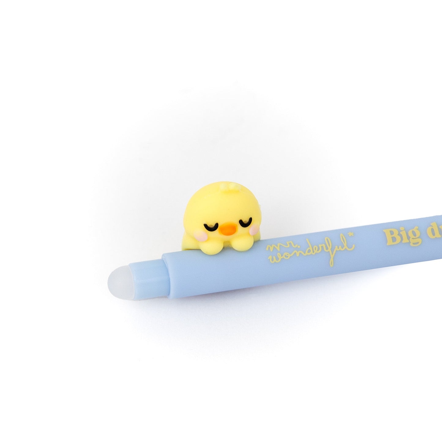 Caneta apagável Lazy pintainho - Big dreams, tiny effort