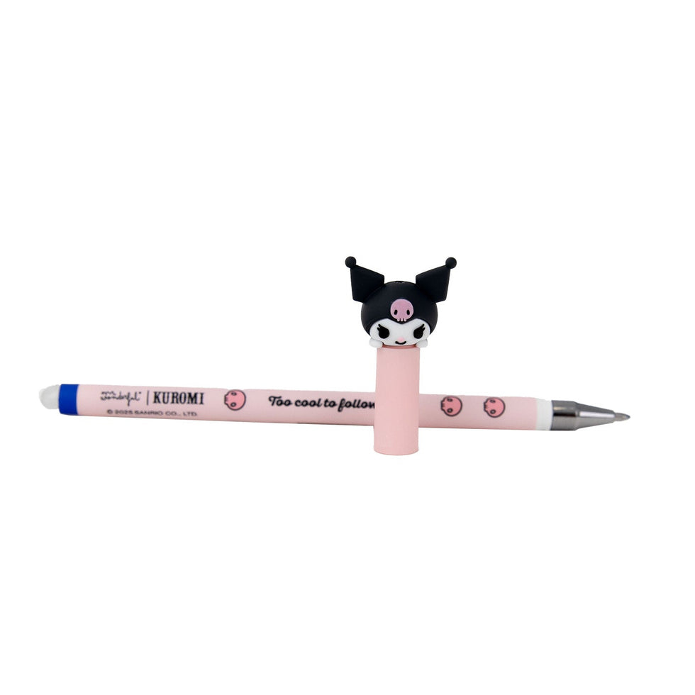Caneta Apagável Kuromi "Too cool to follow rules" Mr.Wonderful