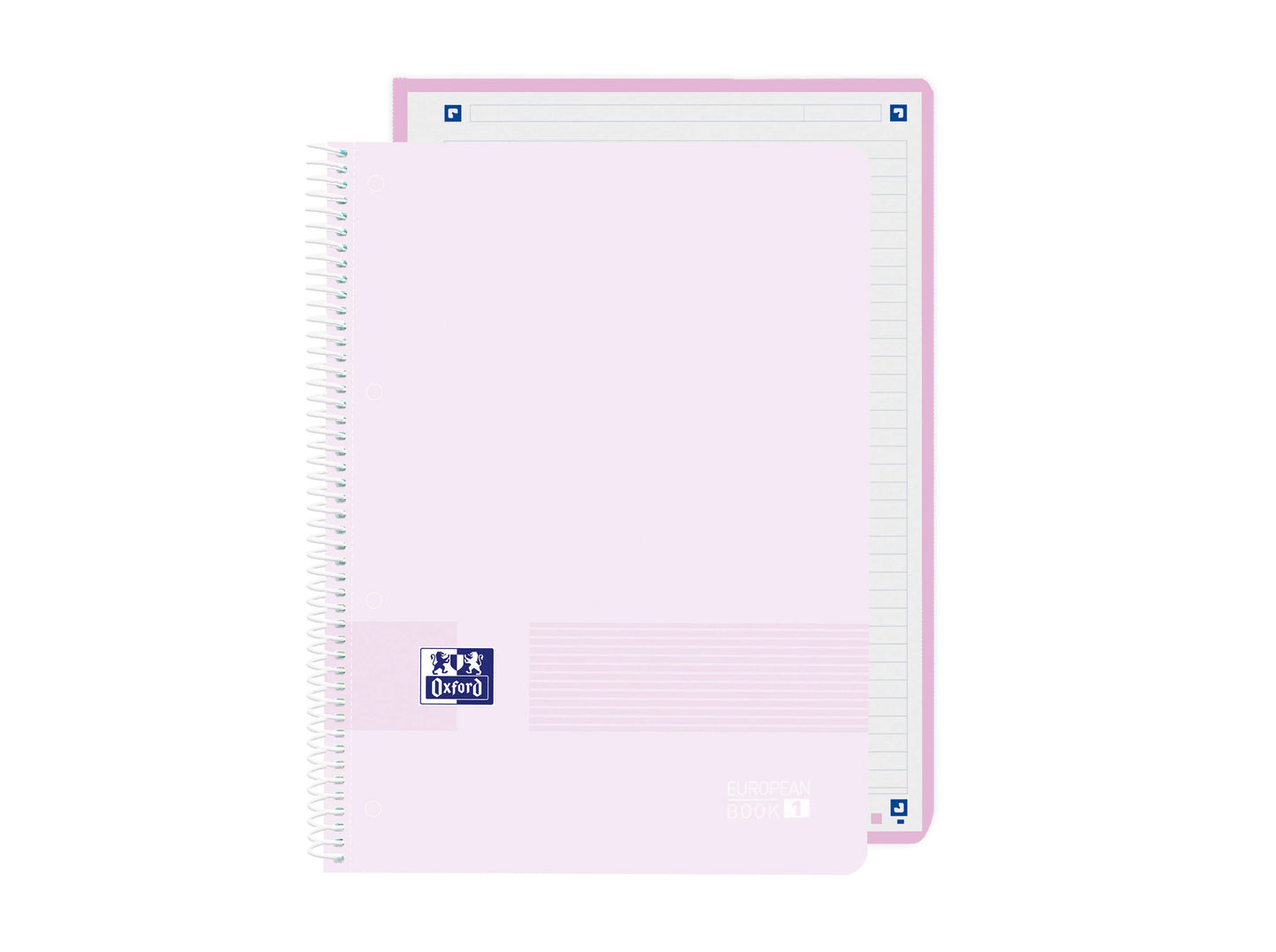 Caderno Oxford Cores Pastel Capa Plástica