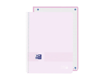Caderno Oxford Cores Pastel Capa Plástica