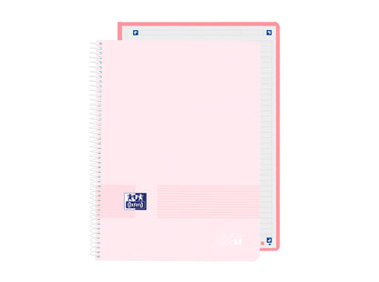 Caderno Oxford Cores Pastel Capa Plástica