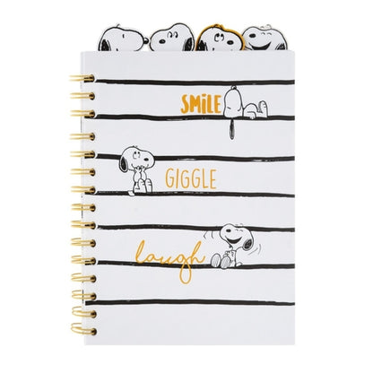 Bloco de Notas Erik Snoopy Lazy Days A5 — 80 Folhas com Espiral — imagem 1 da Olmar