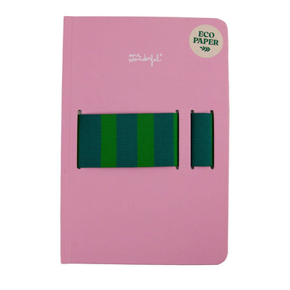 Caderno A5 com suporte para telemóvel rosa - Believe it or not, sometimes I write by hand