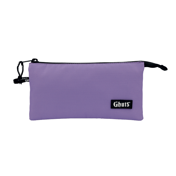 Estojo Escolar Triplo Ghuts Lavender | 3 Compartimentos com Bolsa Interior