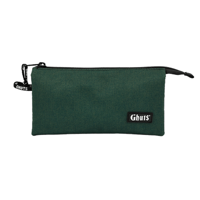 Estojo Escolar Triplo Ghuts Stylish Green | 3 Compartimentos com Bolsa Interior