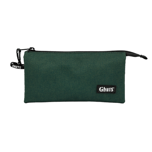 Estojo Escolar Triplo Ghuts Stylish Green | 3 Compartimentos com Bolsa Interior