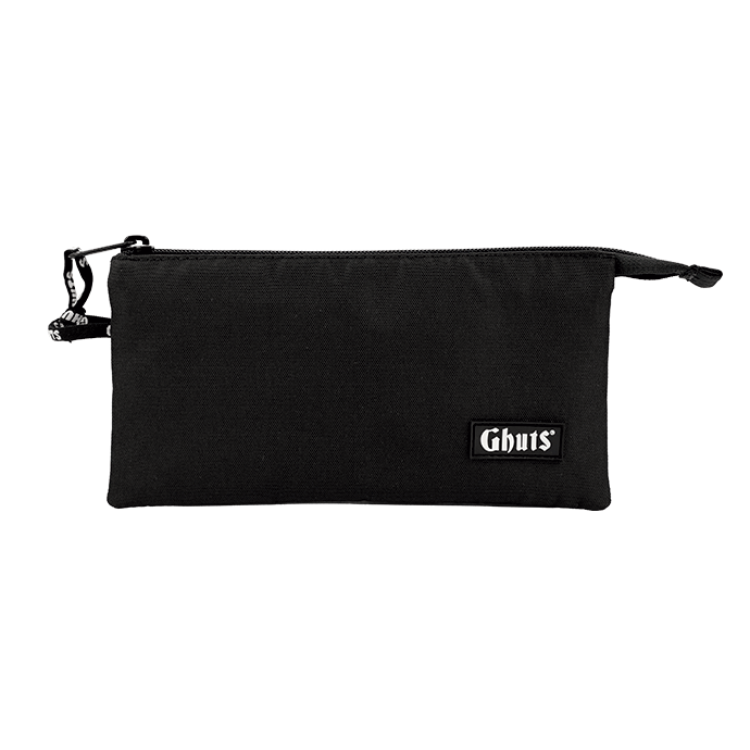 Estojo Escolar Triplo Ghuts Black | 3 Compartimentos com Bolsa Interior