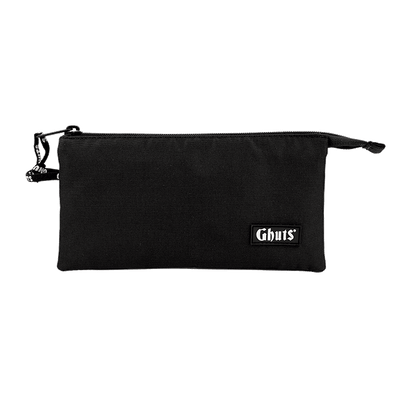 Estojo Escolar Triplo Ghuts Black | 3 Compartimentos com Bolsa Interior