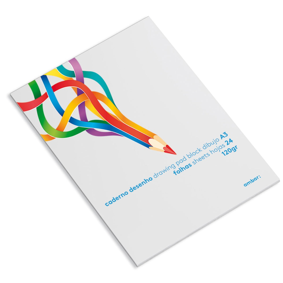 Bloco de Desenho Ambar A3 120g 24 Folhas | Papel para Desenho, Educação Visual e Ilustração