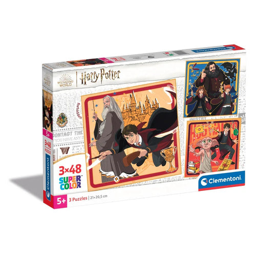Puzzle Clementoni SuperColor Harry Potter — 3×48 Peças — imagem 1 da Olmar