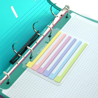 Índices Adesivos Longos Pastel Index Blush Sortido | Marcadores de Página e Organização de Apontamentos