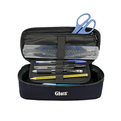 Estojo Escolar Ghuts Rectangle Deep Blue | Estojo com Suporte para Canetas