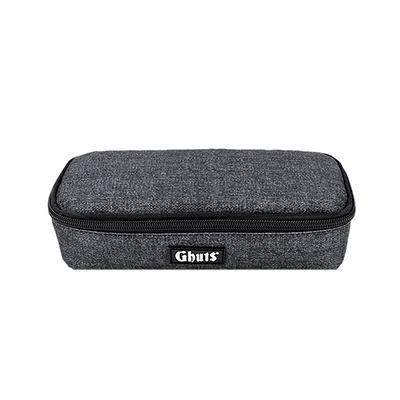 Estojo Escolar Ghuts Rectangle Gravel Grey | Estojo Acolchoado com Suporte para Canetas
