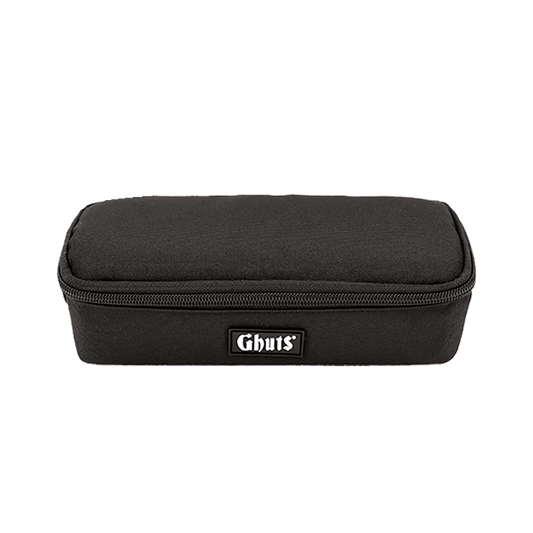 Estojo Escolar Ghuts Rectangle Black | Estojo Acolchoado com Suporte para Canetas