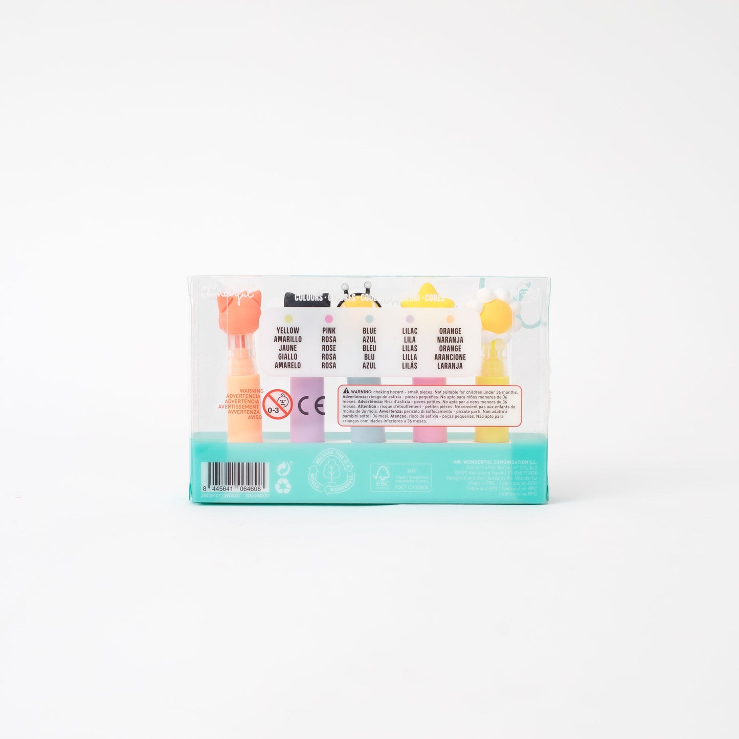 Conjunto de 5 marca-textos pastel – Cores suaves, ideias brilhantes - Live in colour