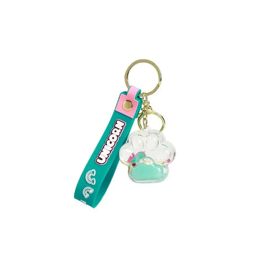 Porta-Chaves Gato com Unicórnio Verde itotal