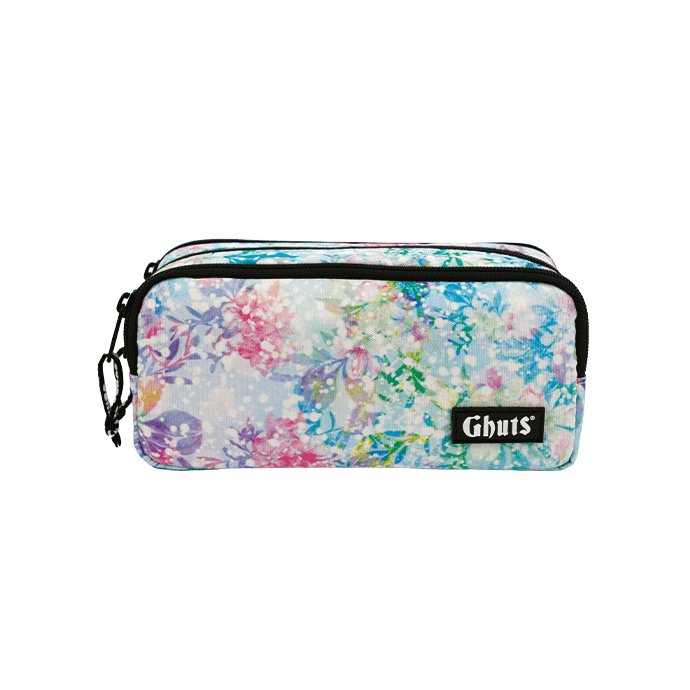 Estojo Escolar Triplo Ghuts Blooming Glow 3 Compartimentos