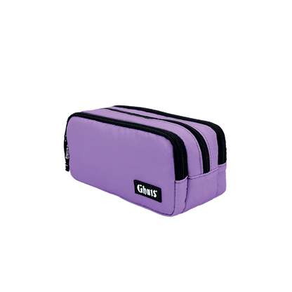 Estojo Escolar Triplo Ghuts Lavender 3 Compartimentos