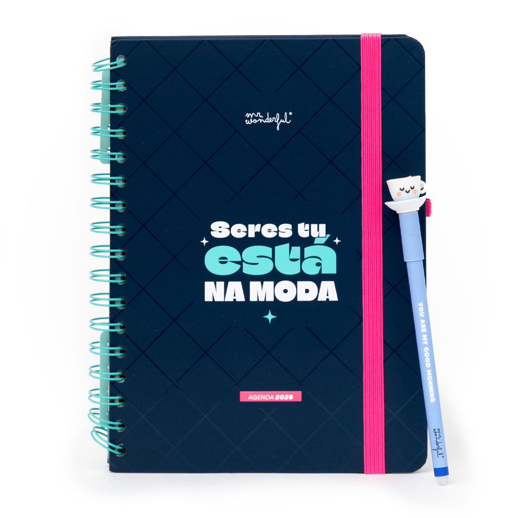 Agenda Wonder 2026 Semanal - Seres tu está na moda Mr wonderful