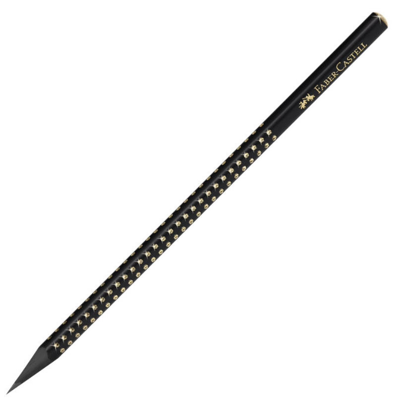Lápis Grafite Faber-Castell Sparkle Dourado Midnight