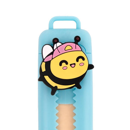 Borracha Abelha Mr. Wonderful | Borracha Escolar Divertida para Lápis e Material Escolar