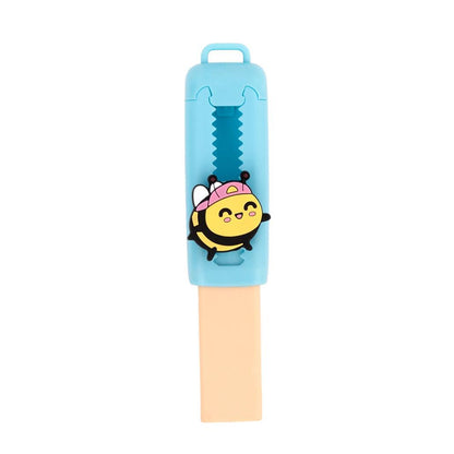 Borracha Abelha Mr. Wonderful | Borracha Escolar Divertida para Lápis e Material Escolar
