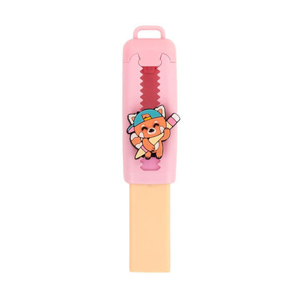 Borracha Panda Vermelho Mr. Wonderful | Borracha Escolar Divertida para Lápis e Material Escolar