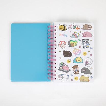 Caderno A5 Squishy Lontra Lazy - Nap the day away - Mr. Wonderful