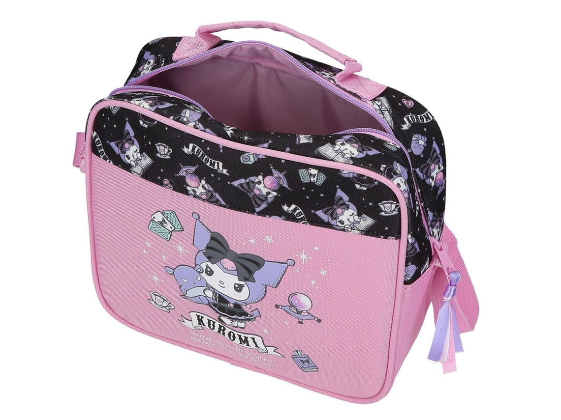 Lancheira Térmica Kuromi Fortune Telling Sanrio Rosa | Bolsa Térmica Escolar