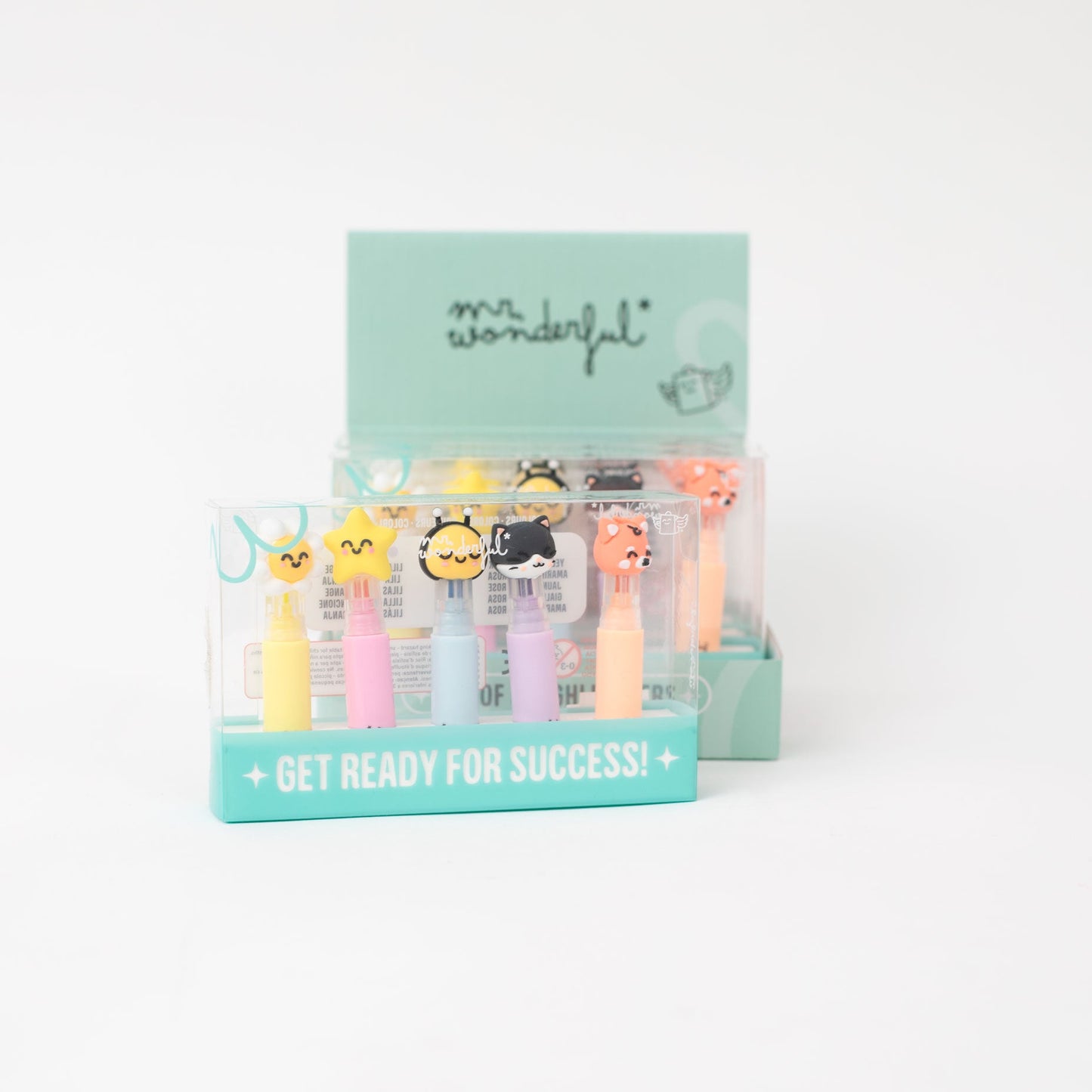 Conjunto de 5 marca-textos pastel – Cores suaves, ideias brilhantes - Live in colour