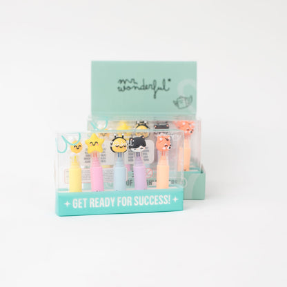 Conjunto de 5 marca-textos pastel – Cores suaves, ideias brilhantes - Live in colour