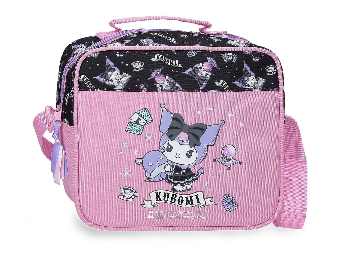 Lancheira Térmica Kuromi Fortune Telling Sanrio Rosa | Bolsa Térmica Escolar